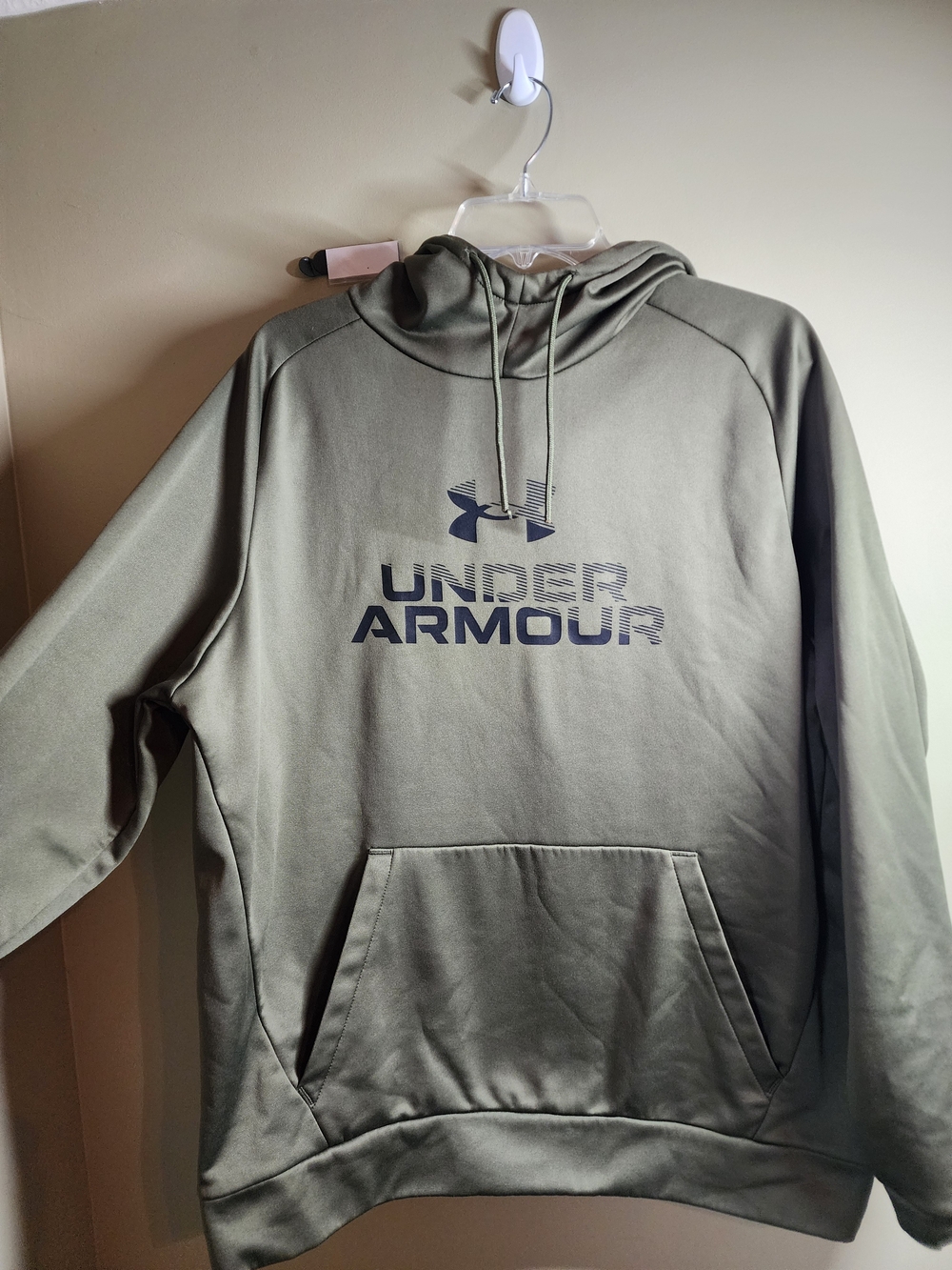 Under Armour Olive Green Logo Pullover Hoodie